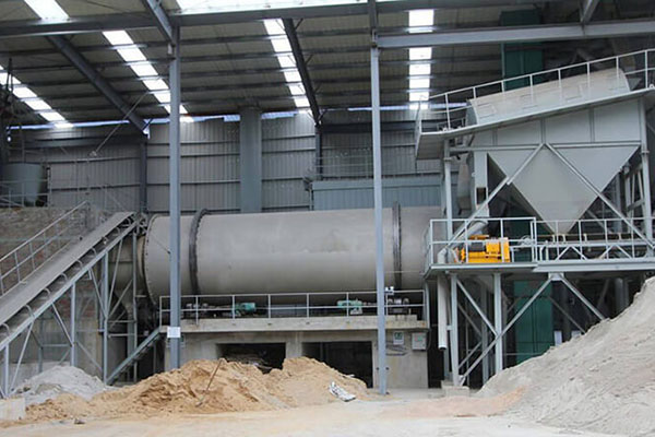 四川綿陽沙子烘干現場